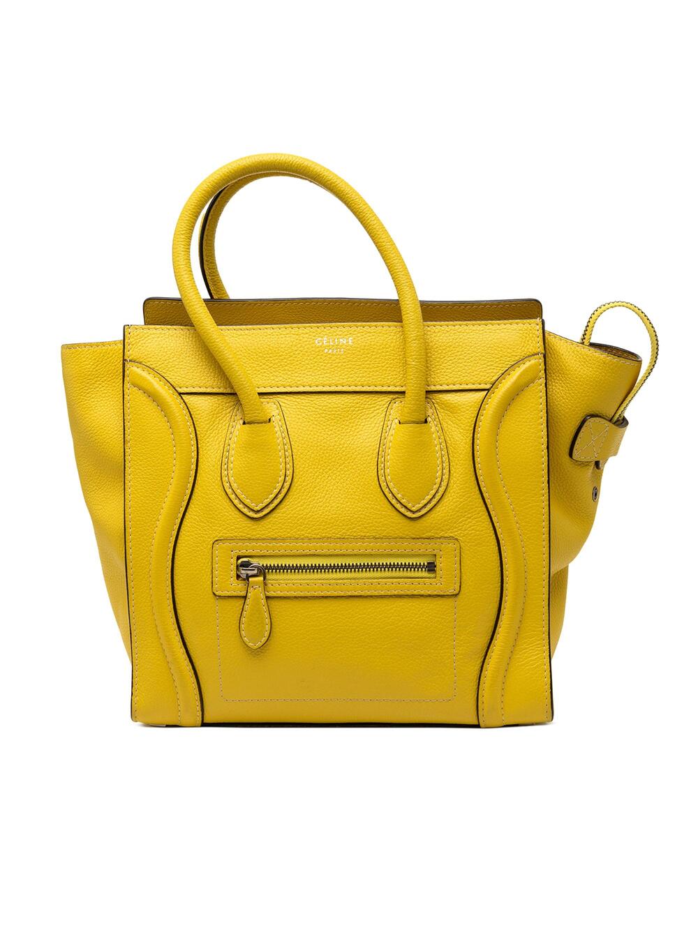 Celine Luggage Bag Grainy Leather Micro #297952C93B